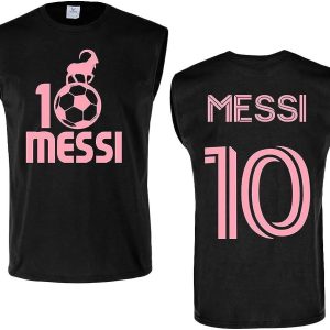Pink Miami Soccer Fan T Shirt, Messi Football Merch, Messi Gift For Fan, Leo Messi #10, Messi Goat 10 Miami