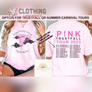 Pink Summer Carnival Tour 2023 Usa Shirt, Pink Concert Tickets Shirt, Pink Summer Carnival Tour Dates Shirt, Pink Concert Setlist Merch