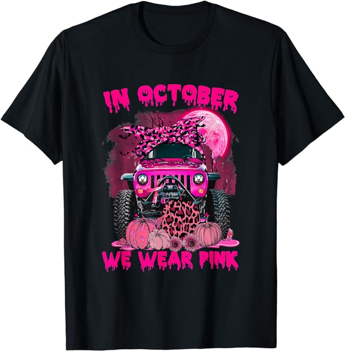 Pink Truck Breast Cancer Awareness Women T Shirt amazon