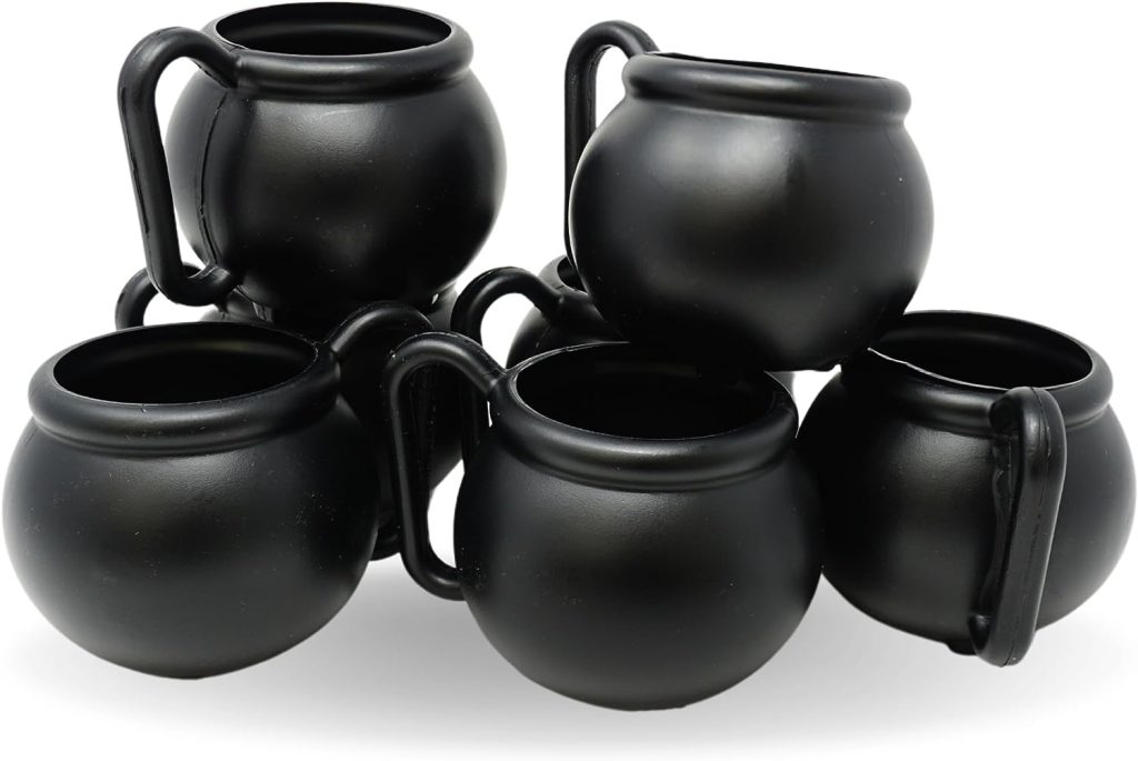 Plastic Witch Black Cauldron Halloween Cups amazon