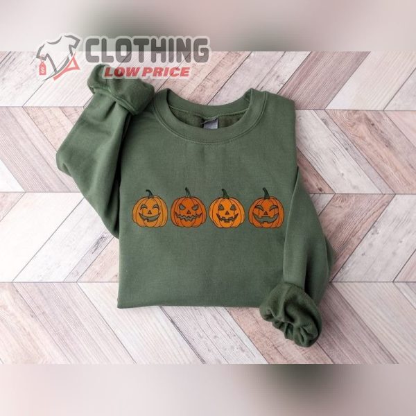 Pumpkin Crewneck Spooky Season Halloween Sweatshirt