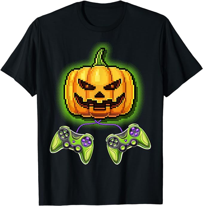 Pumpkin Jack O Lantern Game minecraft Halloween T Shirt amazon