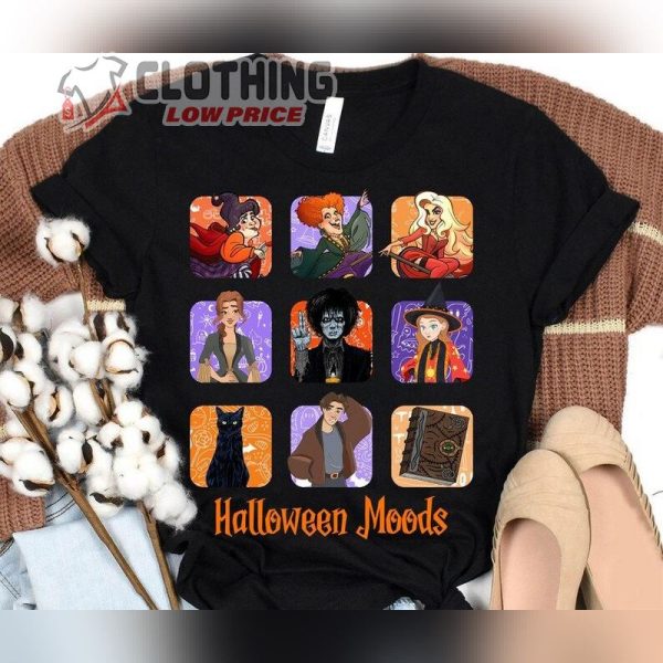 Retro Halloween Moods Shirt Hocus Pocus Disney Halloween Movie Shirt Mickeys Not So Scary Halloween Party Matching Shirts Halloween Decor Trends 2023 Merch 1