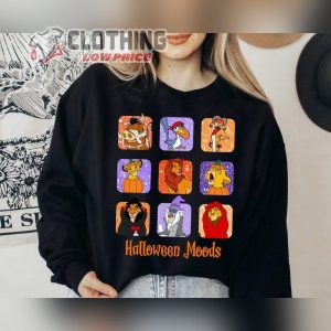 Retro Halloween Moods Shirt, The Lion King Disney Halloween Movie T- Shirt, Mickey’s Not So Scary Halloween Party Family Matching Shirts, Halloween 2023 Trends Merch