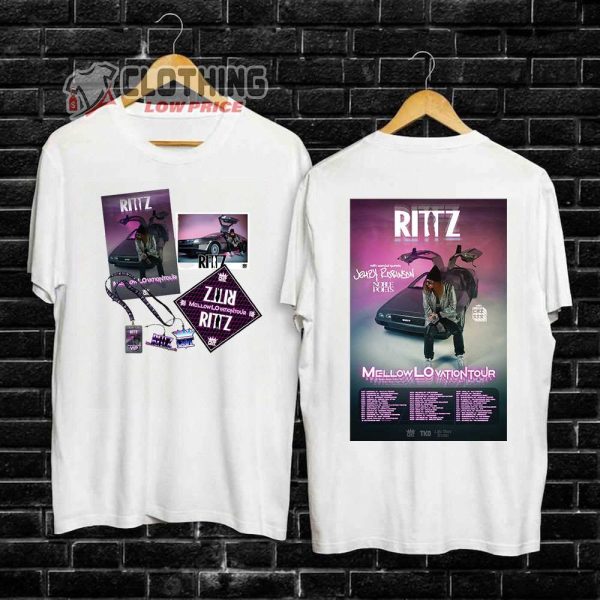 Rittz Concert 2023 Merch, Rittz Mellow Lovation Tour 2023 Shirt, Rittz Tour 2023 With Jehry Robinson Tee, Mellow Lovation Tour 2023 Tickets T-Shirt
