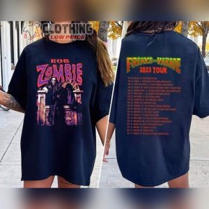 Rob Zombie Freaks On Parade UK Tour Setlist 2023 Shirts, Rob Zombie Alice Cooper Dates Shirts, Rob Zombie 2023 Tour Shirt, Rob Zombie Merch