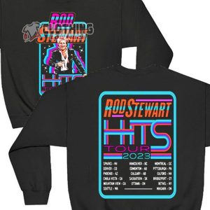Rod Stewart Hits Tour 2023 Merch, Rod Stewart 2023 Concert Tour Dates Shirt, Rod Stewart Retro Aesthetic Unisex 70S Tee