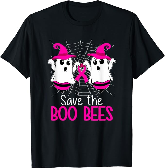 Save The Boo Bees Shirt Breast Cancer Awareness Halloween T Shirt amazon