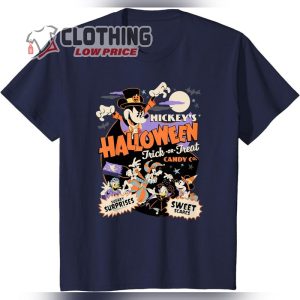 Scary Disney Mickey's Halloween Trick or Treat Candy T Shirt3