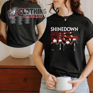 Shine Down Band 2023 Tour Shirt, Shinedown Three Days Grace And From Ashes To New U.s Shirt, Shinedown Tour 2023 Setlist Merch