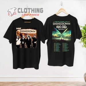 Shinedown The Revolutions Live Tour 2023 T- Shirt, Shinedown Papa Roach 2023 T- Shirt, Shinedown Setlist 2023 Merch