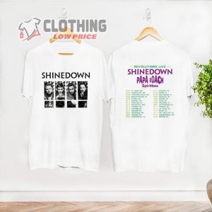 Shinedown Tour 2023 T- Shirt, Shinedown Setlist 2023 T- Shirt, Shinedown Tour Dates 2023 Shirt, Shinedown Las Vegas 2023 Merch