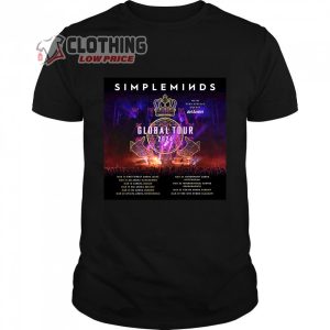 Simple Minds Global Tour 2024 Merch Simple Minds Europe 2024 Shirt Simple Minds Tour 2024 Tickets T Shirt