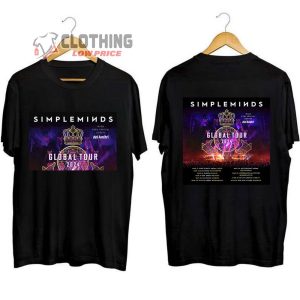 Simple Minds Tour 2024 Tickets Merch Simple Minds Songs Shirt Simple Minds Global Tour 2024 Tee Simple Minds Tour Dates 2024 With very Special Guests Del Amitri T Shirt