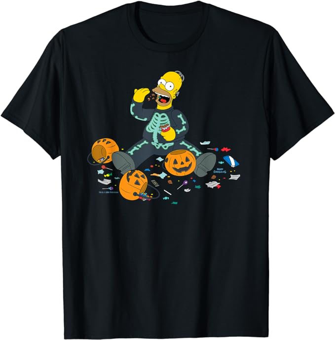 Simpsons Homer Halloween Trick or Treat T Shirt amazon