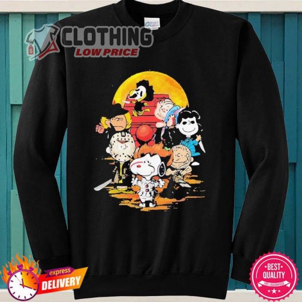 Snoopy And Peanuts Friends Halloween Shirt, American Eagle Halloween Sweateshirt, Halloween Snoopy 2023 Merch