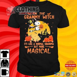 Snoopy Halloween 2023 T Shirt Official Snoopy Halloween Im The Grammy Witch Its Like A Normal Grandma But More Magical Hoodie Best Snoopy Halloween Ideas Merch 2