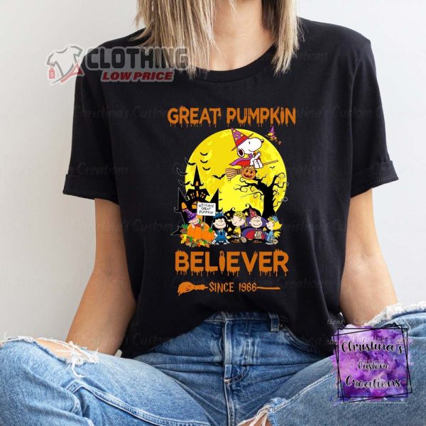 Snoopy Halloween Witch Merch Snoopy Woodstock Witchs Broom Sweatshirt Snoopy Peanuts In Horror Castle Night Snoopy Great Pum 1