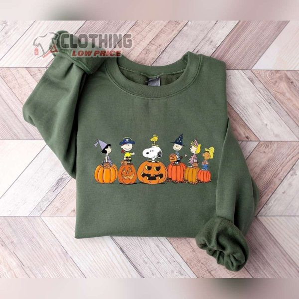 Snoopy Peanuts In Th Pumpkin Halloween Shirt, Halloween Peanuts Cosplay Witch Pirate King Merch, Peanuts Halloween Long Sleeve