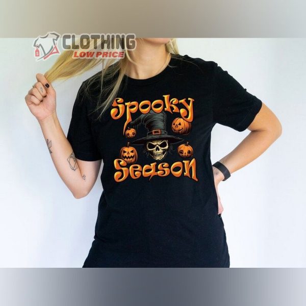 Spooky Season Halloween T-Shirt, Halloween Skullcap Shirt, Halloween Pumpkin Tee. Halloween Shirt, Spooky Halloween, Halloween Pumpkin Tee Gift