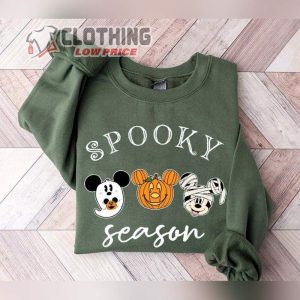 Spooky Season Mickey Head Halloween Sweatshirt, Scary Mickey Pumpkin Spooky Halloween Sweater