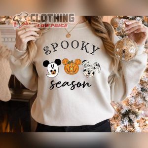 Spooky Season Mickey Head Halloween Sweatshirt Mickey Pumpkin Spooky Halloween Sweater3