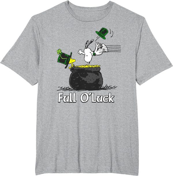 St. Patrick Snoopy and Woodstock Peanuts Full O’Luck T-Shirt