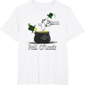 St Patrick Snoopy and Woodstock Peanuts Full OLuck T Shirt2