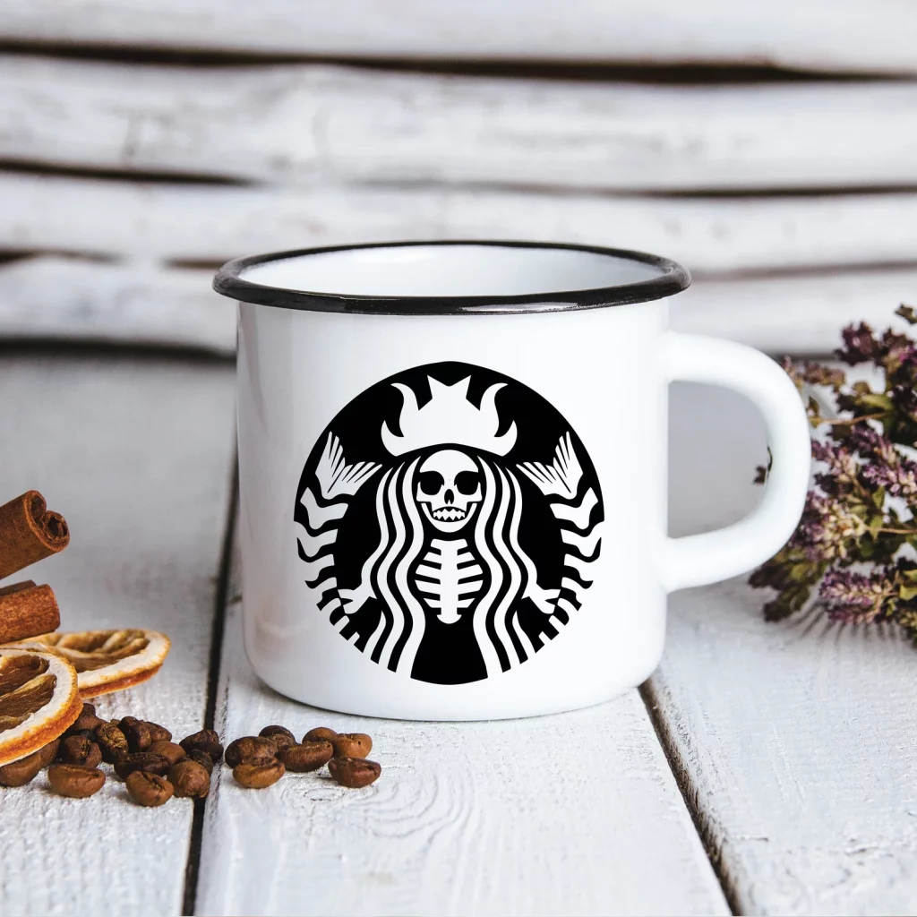 Starbucks Skeleton Mermaid Witch Halloween Coffee Mug etsy