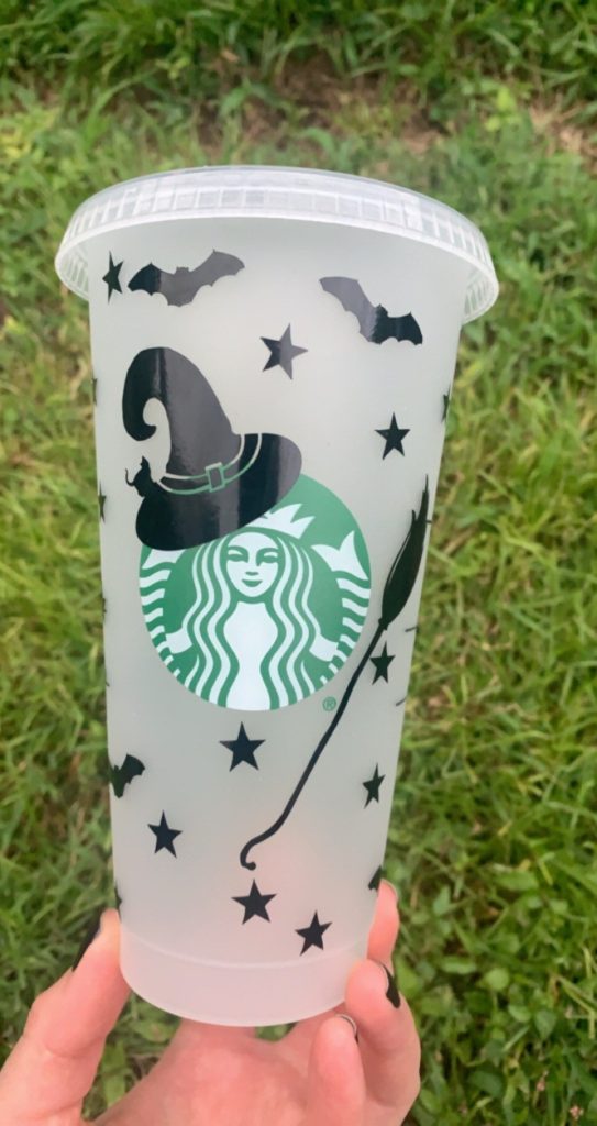 Starbucks Witch Clear Cup etsy