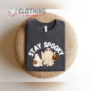 Stay Spooky Cute Ghost Pumpkin Spooky Halloween Sweatshirt2