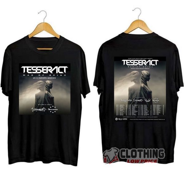 TesseracT War of Being UK And Europe Tour Dates Merch, TesseracT New Album Shirt, War Of Being And World Tour Tee, TesseracT World Tour 2023 2024 Tickets T-Shirt