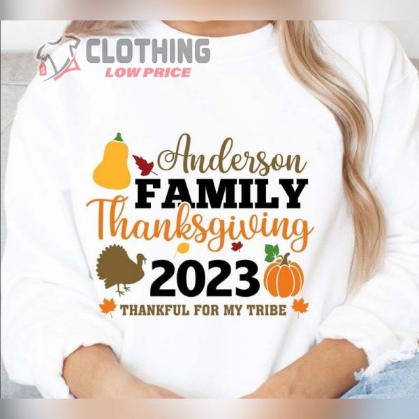Thanksgiving 2023 Shirt, Thanksgiving Family Shirts, Thoughtful Thanksgiving Gifts, Cute Thanksgiving Gift Ideas Merch
