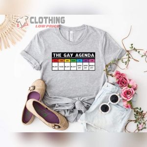 The Gay Agenda Rainbow Shirt Lgbt Support Shirt Gay Shirt Bisexual Shirt Lesbian Shirt Lgbt Pride Rainbow Shirt3