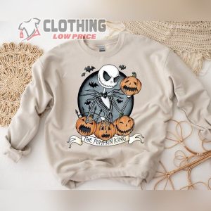 The Nightmare Before Christmas Pumpkin Shirt, King Jack Skellington Shirt, Halloween Pumpkin Face Gift Shirt, Nightmare Sweatshirt