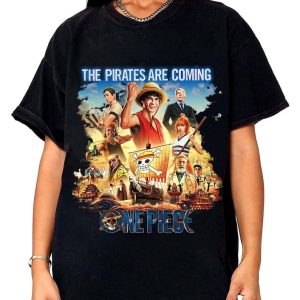 The Pirates Are Coming Shirt, One Piece Live Action Shirt, Anime Pirate Tee, One Piece T-Shirt, Luffy Movie Shirt, One Piece Merch, One Piece Live Action, One Piece Gift