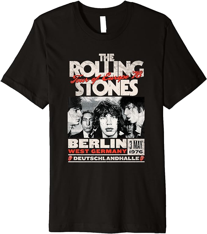 The Rolling Stones Berlin 76 Premium T Shirt amazon