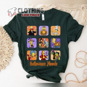 The Simpson Halloween Moods Shirt Simpsons Treehouse Of Horror Halloween Shirt Disneyland Family Vacation Shirt