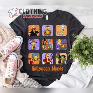 The Simpson Halloween Moods Shirt, Simpsons Treehouse Of Horror Halloween Shirt, Disneyland Family Vacation Shirt