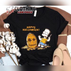 The Simpsons Bart Carves A Homer Pumpkin Halloween T Shirt Disneyland Epcot Halloween Family Vacation Shirt2