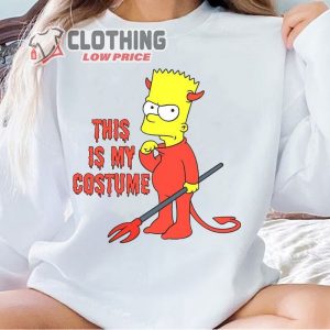 The Simpsons Bart Devil Suit Treehouse Of Horrors Halloween T Shirt The Simpsons Shirt This Is My Costume Bart Simpson Shirt