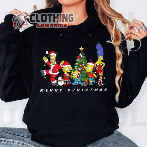 The Simpsons Christmas Lights Merry T-Shirt, Funny Homer Marge Bart Lisa Maggie Christmas Sweatshirt, Mickey’S Very Merry Hoodie