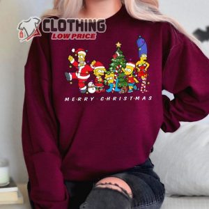 The Simpsons Christmas Lights Merry T-Shirt, Funny Homer Marge Bart Lisa Maggie Christmas Sweatshirt, Mickey’S Very Merry Hoodie