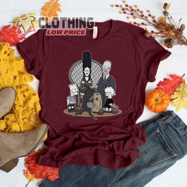 The Simpsons Hallowen Theme Tshirt,, Custom Sitcom Cartoon Adultswim Unisex Heavy Cotton