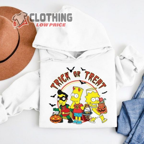 The Simpsons Trick-Or-Treat T-Shirt, Homer Simpson Halloween Simpsons Tee