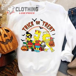 The Simpsons Trick Or Treat T Shirt Homer Simpson Halloween Simpsons Tee1