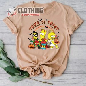 The Simpsons Trick Or Treat T Shirt Homer Simpson Halloween Simpsons Tee2