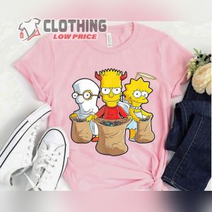 The Simpsons Trick Or Treat Treehouse Of Horror Halloween T Shirt The Simpsons Disneyland Family Matching Outfits1