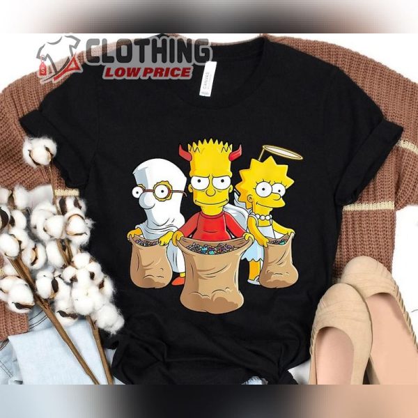 The Simpsons Trick Or Treat Treehouse Of Horror Halloween T-Shirt, The Simpsons Disneyland Family Matching Outfits