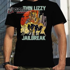 Thin Lizzy Jailbreak Explosion Halloween Merch Thin Lizzy Halloween Shirt Thin Lizzy Rock Band Happy Halloween 2023 T Shirt